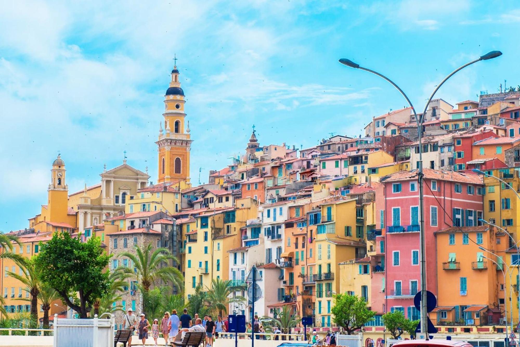 Vina Del Mare, Vue Mer, Terrasse Menton Exterior photo